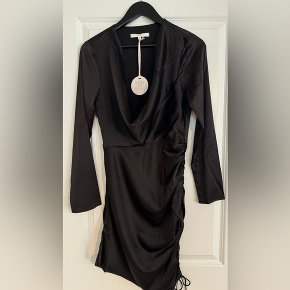 NWT! More to Come Bridgette drape dress in small/black - Picture 5 of 7